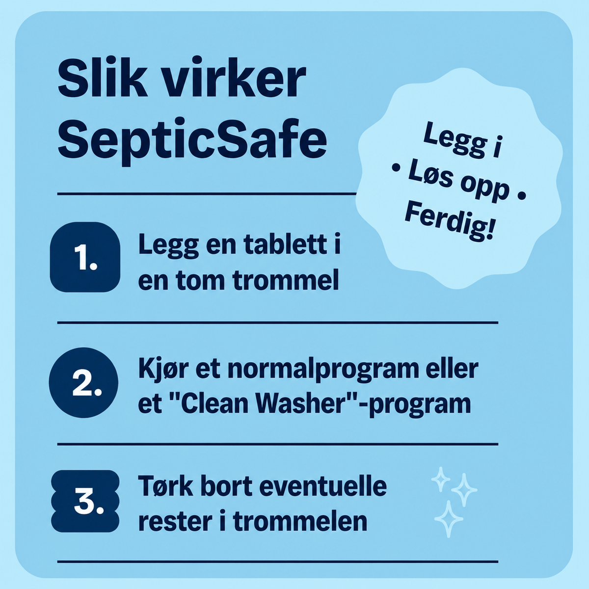 SepticSafe Vaskemaskinrens